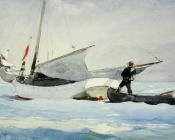 温斯洛荷默 - Stowing the Sail